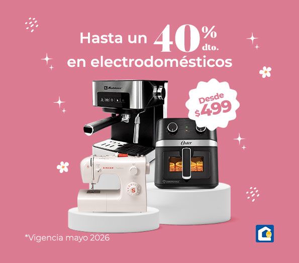 Electrodomésticos hasta un 40%