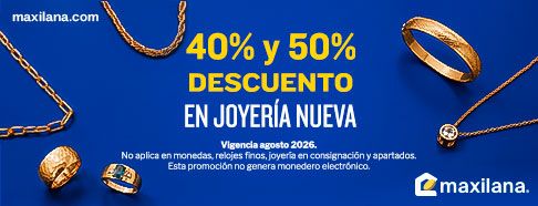 Joyería nueva hasta con un 40% y 50% de descuento.